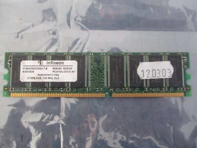 Infineon DDR-266 PC2100 512MB Modul HYS64D64020GU-7-B DDR RAM Arbeitsspeicher