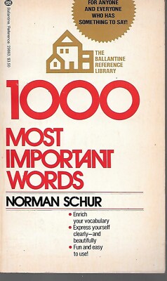 1000 Most Important Words by Norman Schur