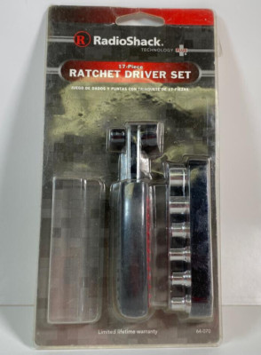 RadioShack 17-Teiliges Ratschen-Schraubendreher-Set 64-070 Schwarz