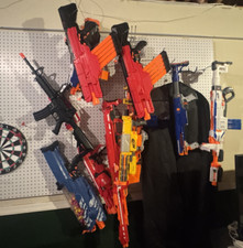 nerf gun lot used guns bullets magazines