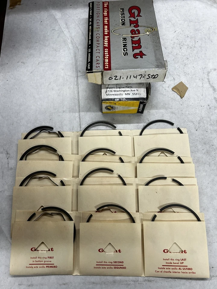 ANILLOS DE PISTÓN PARA LANCIA APPIA 1089cc V4 68mm 1955-1964 021-1147-STD Foto 3 de 4