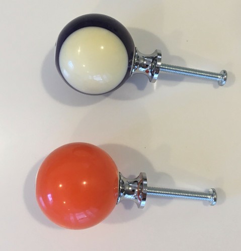 Pool Ball 1 1/2" Cabinet Drawer Pull /Knob- Handcrafted: Priced Individually. - 第 3/5 張圖片