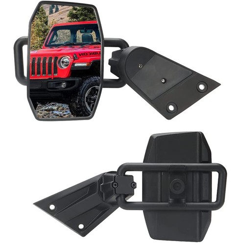 Other - Doors Off Mirrors For Jeep Wrangler Cj Yj Tj Jk Jl & Unlimited, Wider Rearview Mirrors Square Door Was Listed For 808.00 On 5 Oct At 02:42 By Szulou In China (ID:653976237 - Foto 2