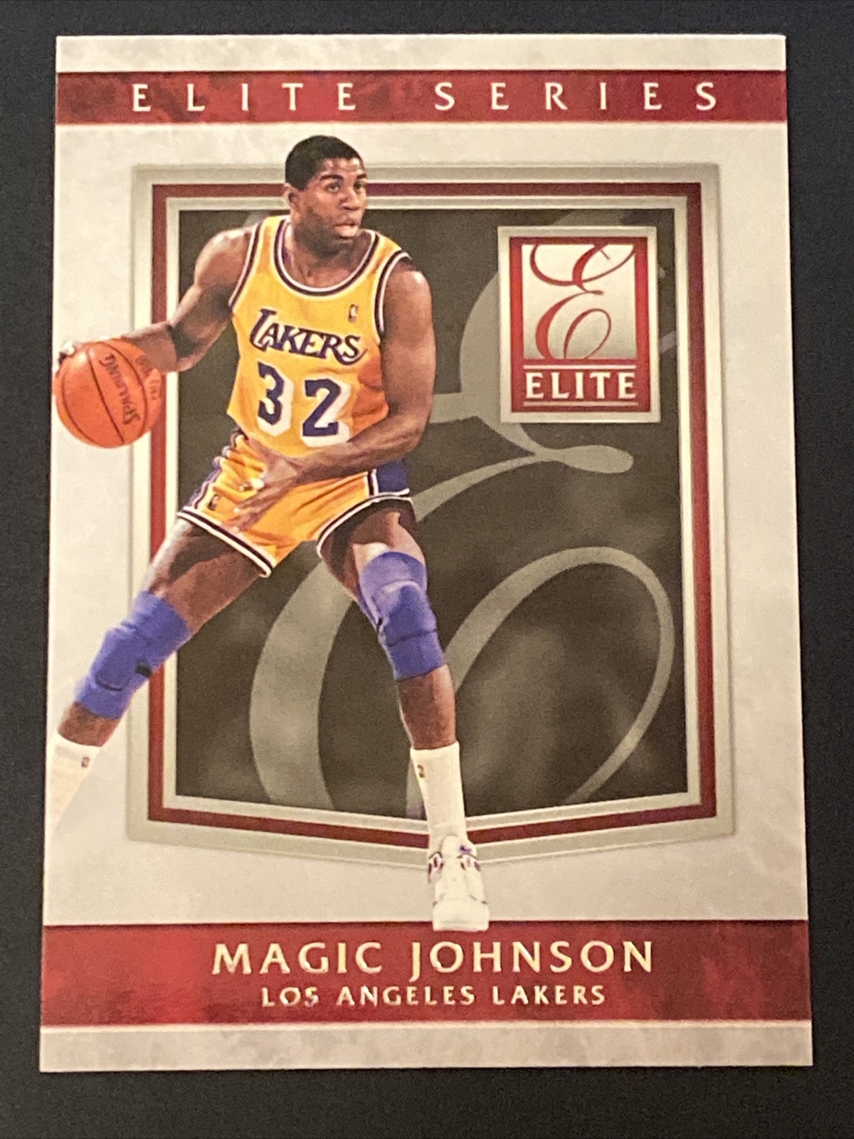 2015-16 Panini Donruss Elite Series #22 Magic Johnson Los Angeles Lakers NBA