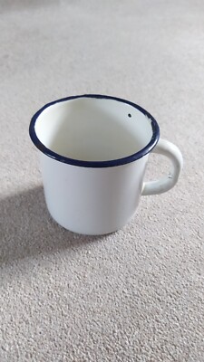 Enamel pot, enamel pot, vintage GDR VEB Ostalgie