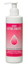 Pet Nutri Drops with Pump 8 oz Nutrition Supplement Dog Puppy Stress