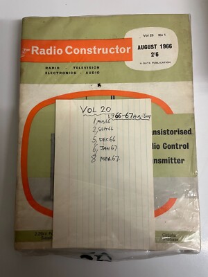 The Radio Constructor Band 20 5 KOPIEN 1966-67 VINTAGE RAR