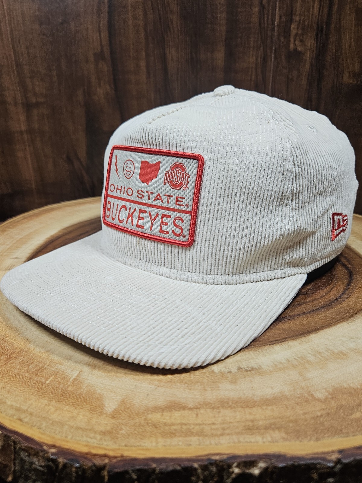 Ohio State Buckeyes Corduroy Golf SnapBack Adjustable Hat by New Era NCAA