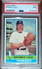 1976 Sparky Lyle #545 Topps PSA 9 New York Yankees