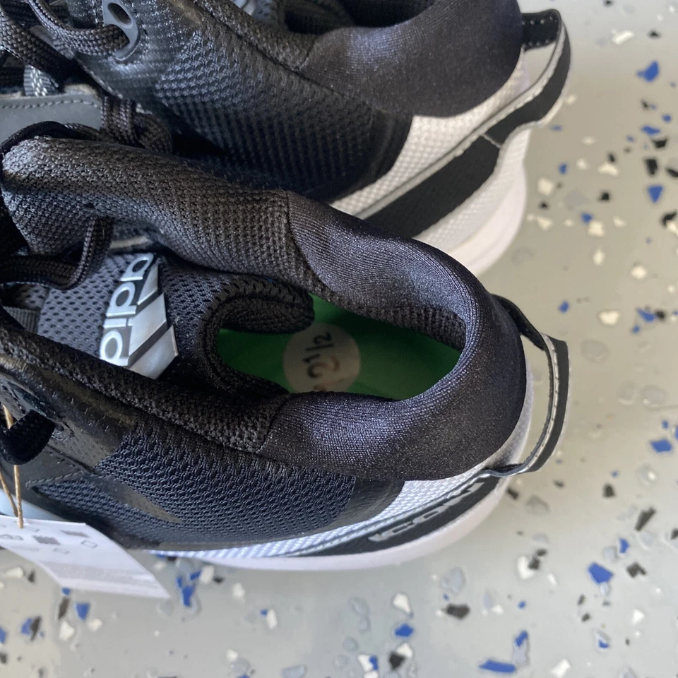 Mens Adidas Icon 7 Mid Baseball Cleats / Black White Silver / S23886 / Size 12.5 - Image 3 of 4