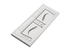 50pcs Disposable Eyebrow Ruler Stencils with Eyebrow Shape for Microblading Perm