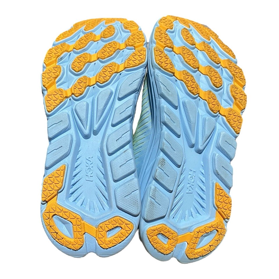 Hoka One One Womens 6 B Green Rincon 3 Running Shoes Neon Butterfly