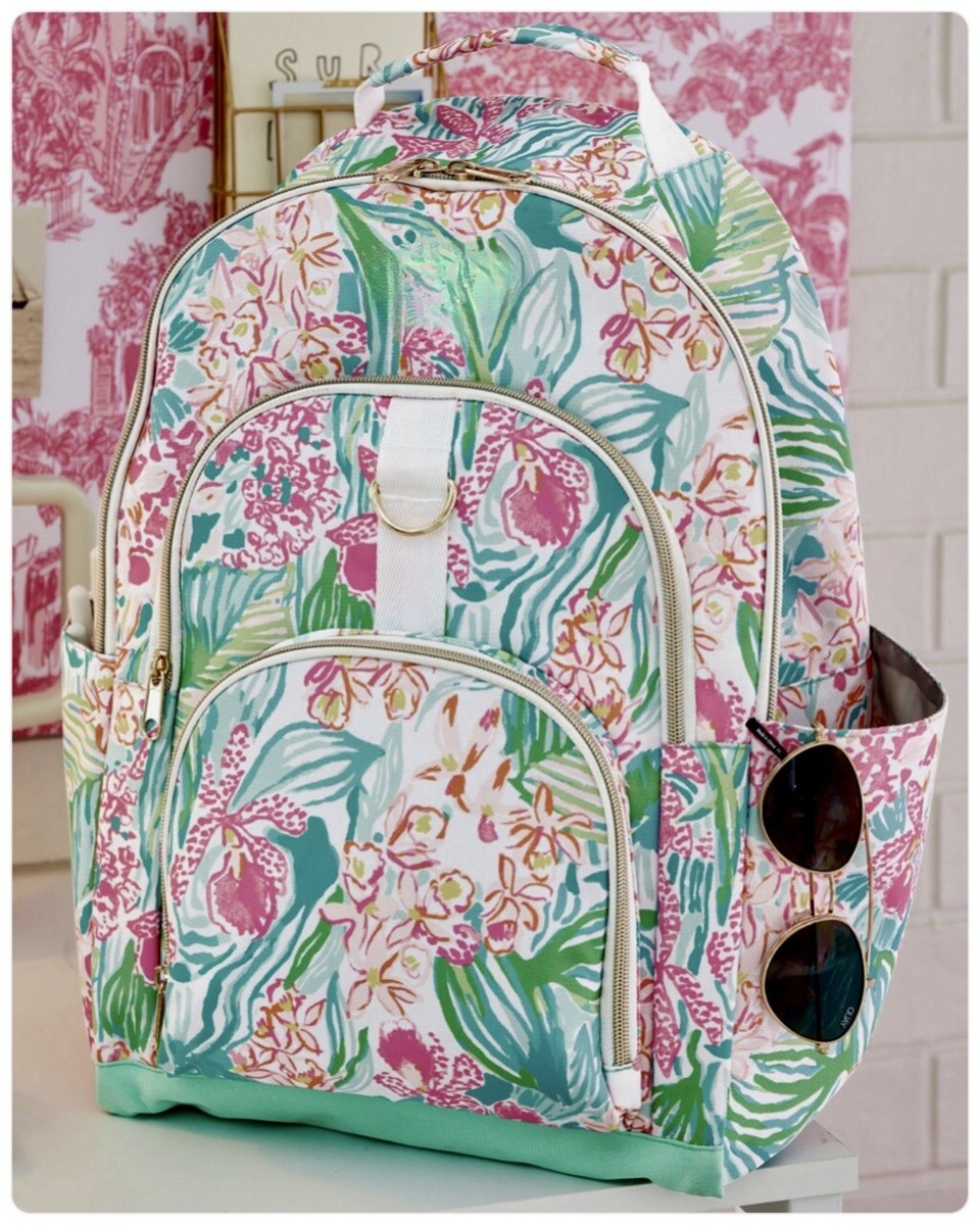 Lilly Pulitzer NWT Gear-Up Recycled Backpack Via Flora Large  display picture 3