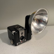 Vintage KODAK BROWNIE HAWKEYE Flash Model Camera w/ Flash Attachment