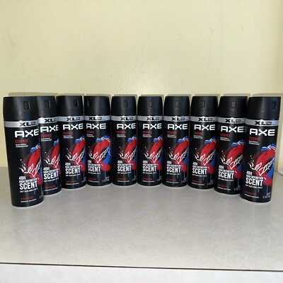 LOT of 10--XL-5.1oz-Axe ESSENCE 48H Scent Scent Men's Deodorant Dry Spray NEW