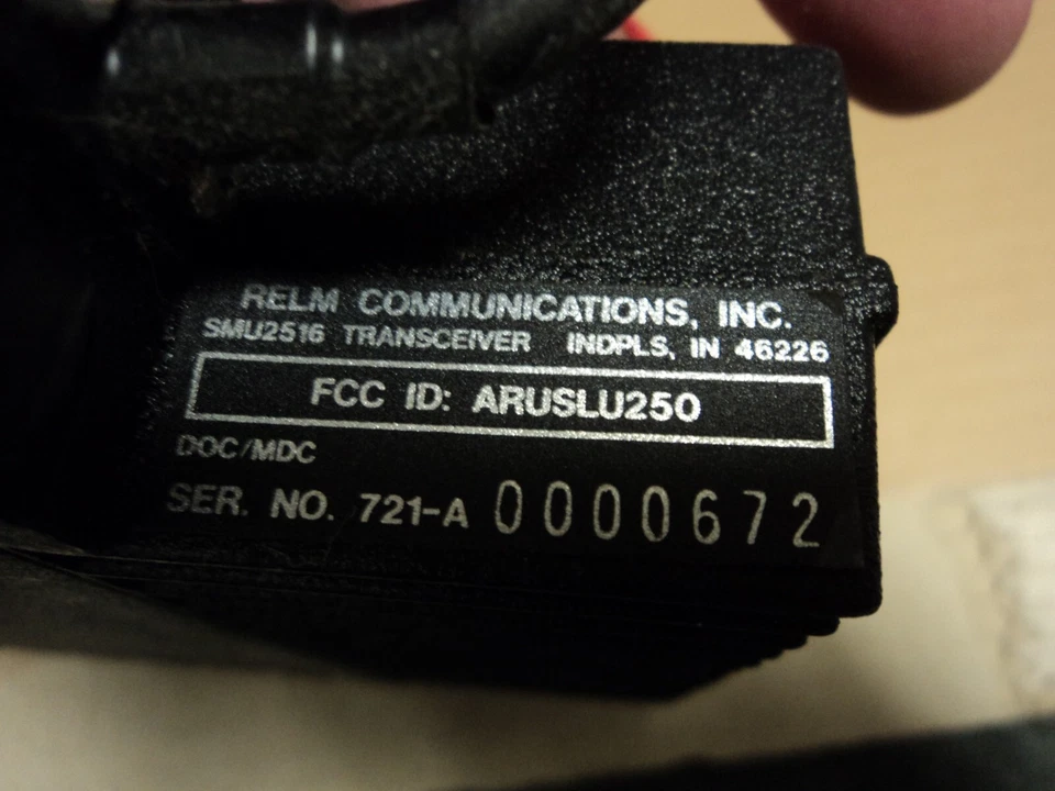 SMU2516  RELM UHF 40 watt, Radio  TESTED WORKING - Image 4 of 4