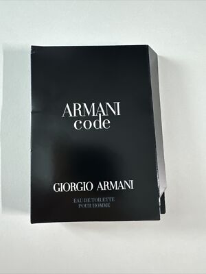 ARMANI CODE  by Giorgio Armani 0.04oz-1.2ml EDP Spray SAMPLE VIAL