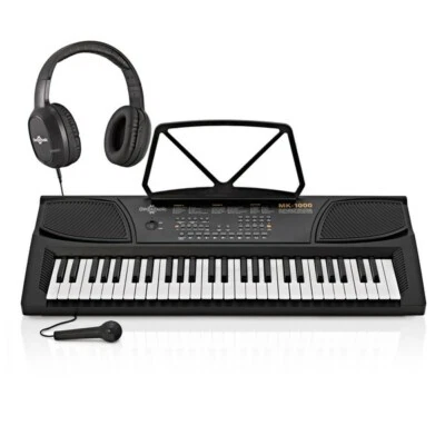 MK-1000 54-key Portable Keyboard by Gear4music - Starter Pack