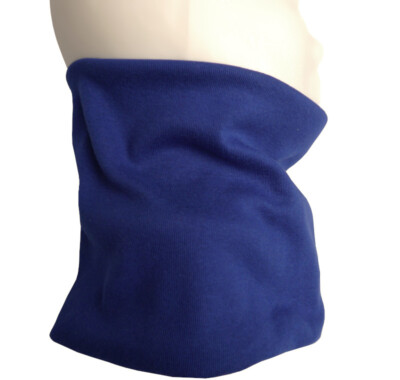 Kinder Loop Schal uni einfarbig blau 98% Baumwolle 2% Elasthan Rundschal