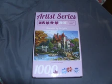 Sure-Lox Artist Series 1000 Pc Jigsaw Puzzle Caffe De L'Aigare New opened box