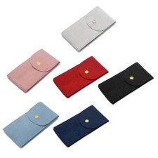 Uhrenetui Tasche Reise Etui Samt Uhren Reiseetui Pouch Hülle Uhrenbox