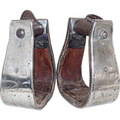 Étriers De Selle Western Vintage En Monel – 3 Pouces – Fabriqués Aux USA