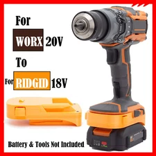 Adapter For Worx 20V 4-pin Battery For Ridgid 18V AEG Cordless Power Tools New