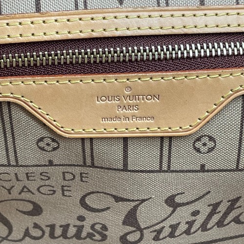 Louis Vuitton Tote Bag Neverfull MM Brown Monogram Leather M40156 VI2068 Auth - Picture 17 of 24