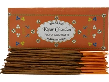 Flora Agarbatti Natural Kesar Chandan Fragrance Rolled Incense Sticks 250 Grams