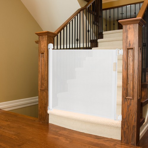 Neu Treppenschutzgitter PVC Ausziehbar 150cm 180cm 300cm Türschutzgitter Kinder - Bild 12 von 17