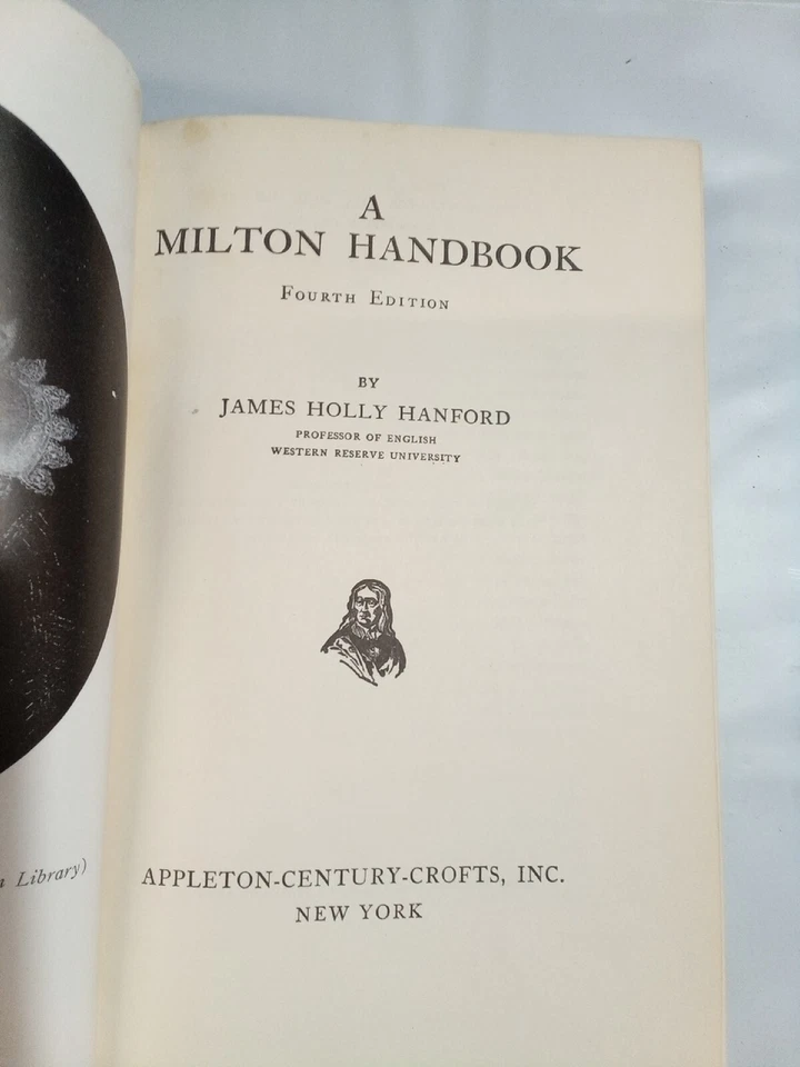 A MILTON HANDBOOK, 4TH EDITION, 1954 HARDBACK BY JAMES HOLLY HANFORD - Image 4 of 4