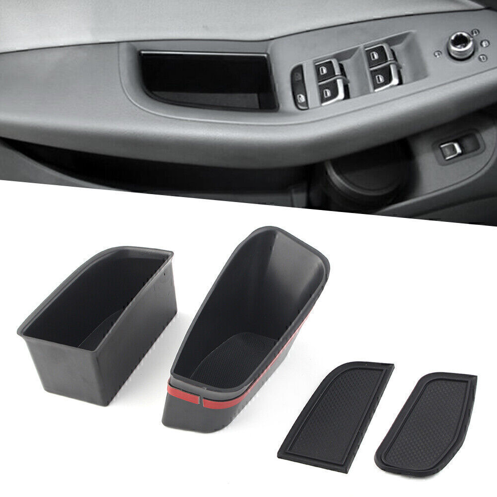 Audi Q5 2009-16 Front Door Handle Storage Box Tray Kit 2pcs