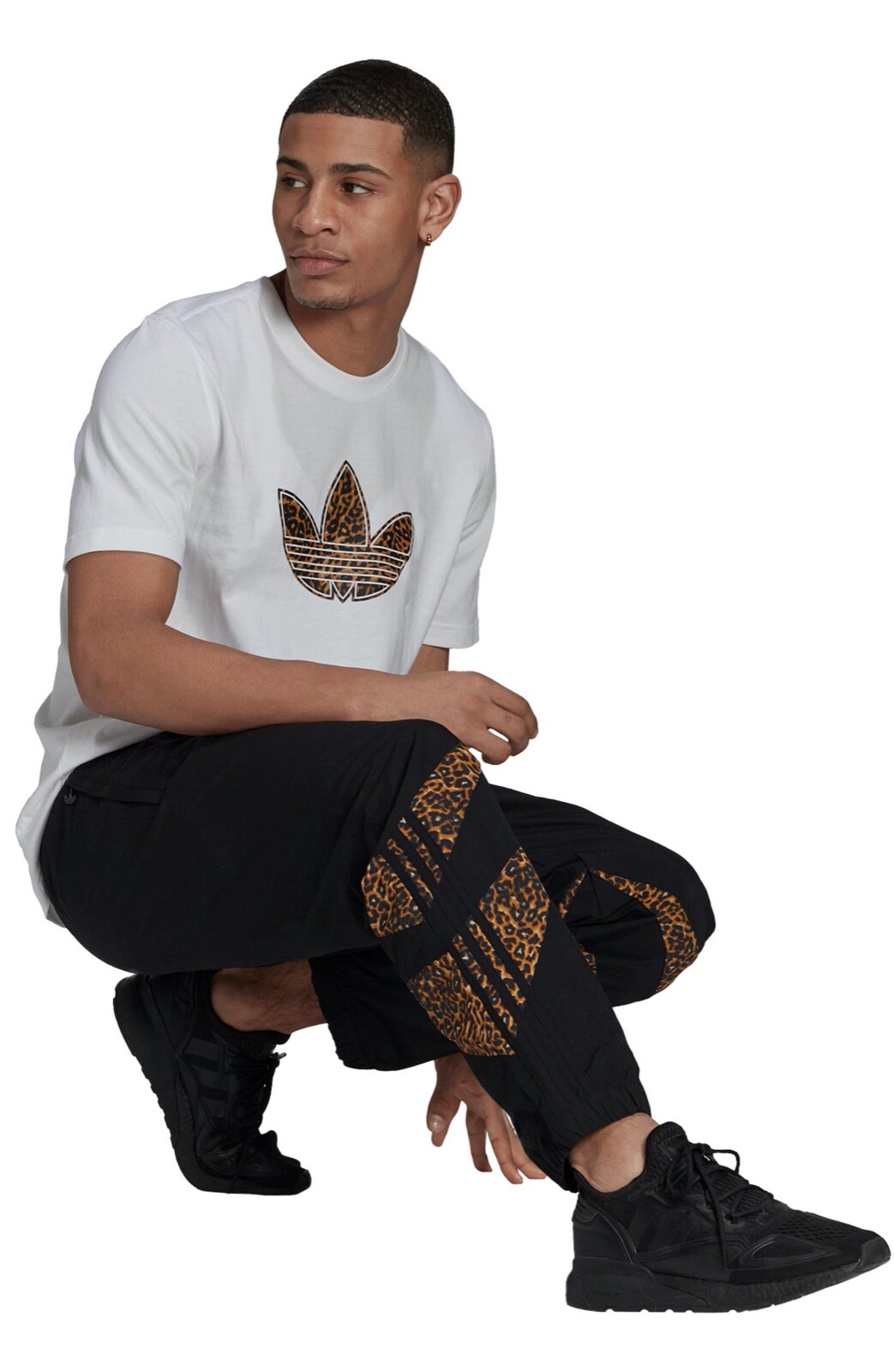 NWT Adidas Originals TP Track Pants Animal Print Leopard Black Joggers M  H06737 | eBay