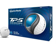 TaylorMade Golf 2024 TP5 Balls ONE Dozen One Dozen, White