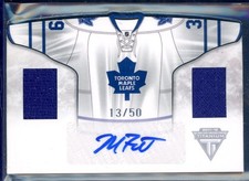 2011-12 Panini Titanium Road Sweaters Jersey Autographs #16 Matt Frattin 13/50