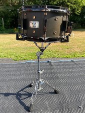 Pork Pie Little Squealer Snare Drum Satin Black Ebony 7 x 13 in.