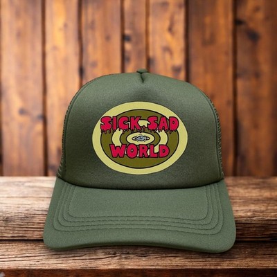 Daria Sick Sad World Mens Trucker Hat Olive 90s MTV Retro TV Show Jane Lane Cap