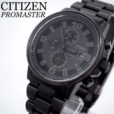 Citizen CA0295-58E NightHawk ProMaster Uhr schwarzes Zifferblatt 42 mm authen...