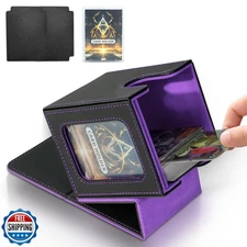 Jaffzora Card Deck Box for MTG Commander, Magnetic Card Display Case, TCG Car