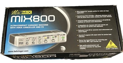 BEHRINGER Minimix MIX800 Ultra-Compact Karaoke Processor W/Voice Cancel & Echo