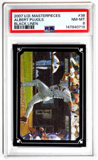 2007 U.D. Masterpieces Albert Pujols Black Linen /99 PSA 8 Cardinals