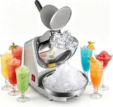 Electric Ice Crusher, Ice Shaver for Home & Commercial Use, Household Snow Cone 
