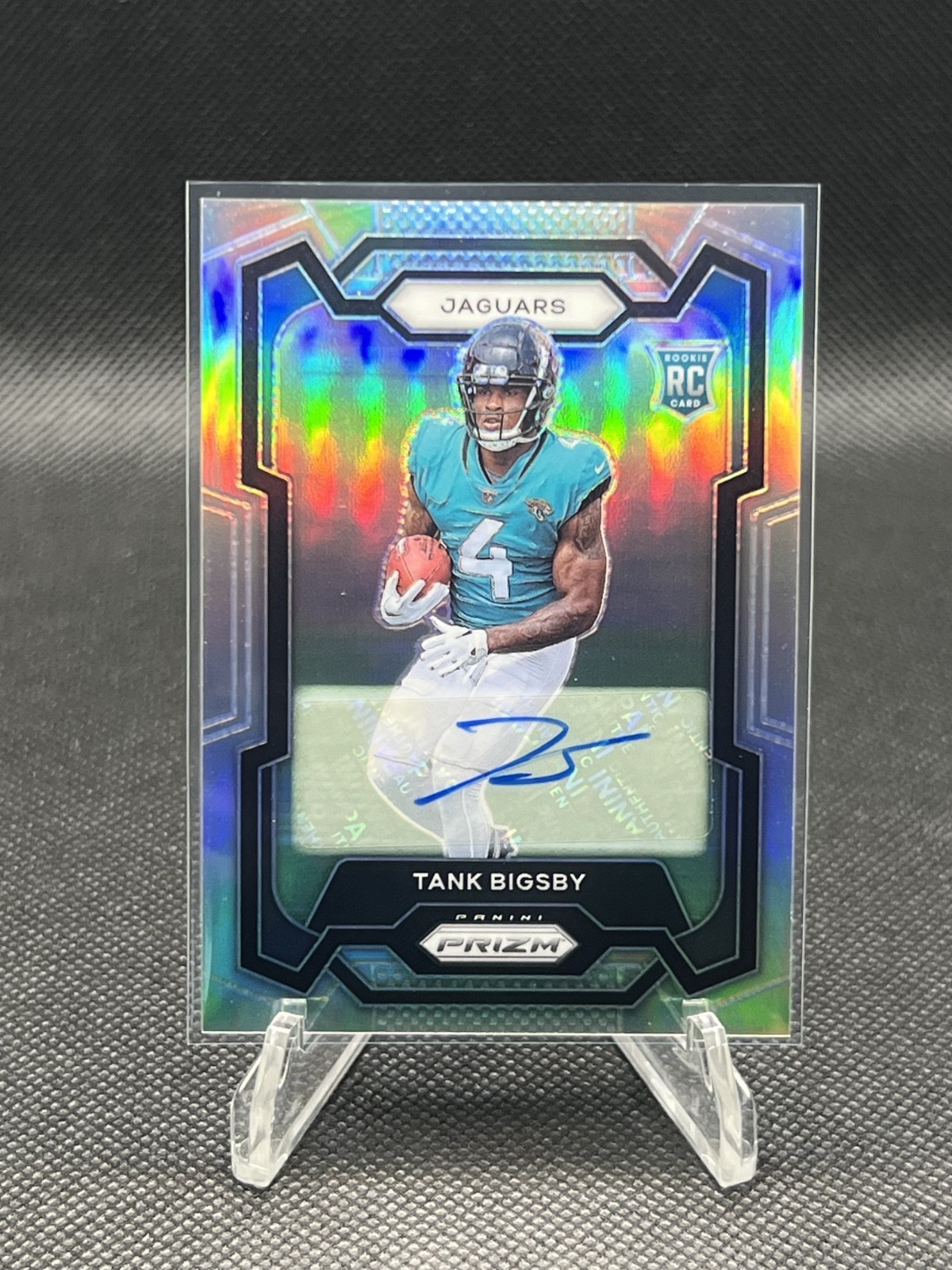 2023 Panini Rookie Silver Auto #348 Tank Bigsby RC Jaguars Eagles Tigers