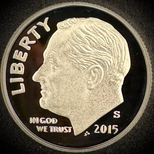 2015-S Roosevelt Dime Proof — photo from the most recent tracked eBay sale