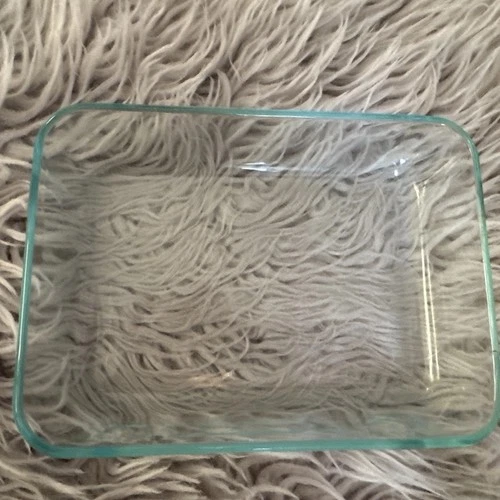 Vintage Pyrex 7210 3-Cup Clear Glass Casserole Baking Dish (7"x5"x1.5")