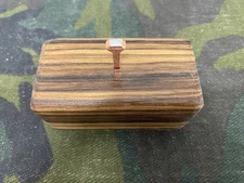 Homely Hen / Zebra Wood Friction Horseshoe Nail Call