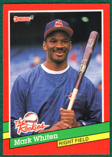 Mark Whiten - 1991 Donruss The Rookies #32 - Cleveland Indians Baseball Card
