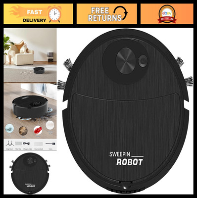 Automatic Robot Vacuum and Mop Combo - Ultra-Thin, Silent, Smart Navigation, Obs