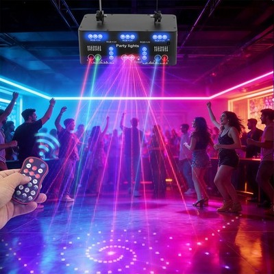 21-eyes Led Laser Projector Dj Disco Stage Lighting Projector DMX RGB Licht
