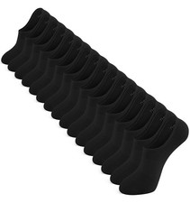 8 pairs No Show Socks for Women Men Non Slip Cotton Low Cut Flat Invisible Ca...